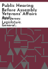 Public_hearing_before_Assembly_Veterans__Affairs_and_Defense_Committee