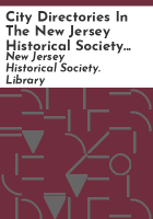 City_directories_in_the_New_Jersey_Historical_Society_Library