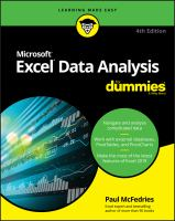 Excel_data_analysis_for_dummies