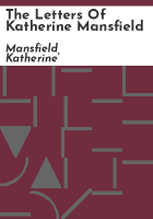 The_letters_of_Katherine_Mansfield