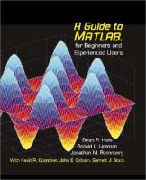 A_guide_to_MATLAB