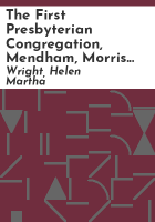 The_First_Presbyterian_congregation__Mendham__Morris_county__New_Jersey