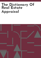 The_Dictionary_of_real_estate_appraisal