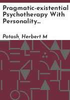 Pragmatic-existential_psychotherapy_with_personality_disorders