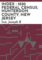 INDEX___1830_FEDERAL_CENSUS__HUNTERDON_COUNTY__NEW_JERSEY