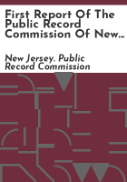 First_report_of_the_Public_Record_Commission_of_New_Jersey__1899