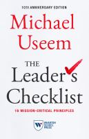 The_leader_s_checklist