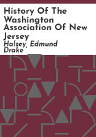 History_of_the_Washington_Association_of_New_Jersey