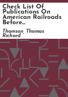 Check_list_of_publications_on_American_railroads_before_1841