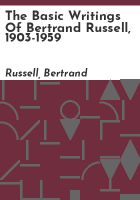 The_basic_writings_of_Bertrand_Russell__1903-1959