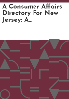 A_Consumer_affairs_directory_for_New_Jersey