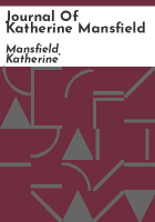 Journal_of_Katherine_Mansfield