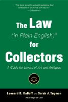 The_law__in_plain_English__for_collectors