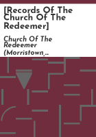 _Records_of_the_Church_of_the_Redeemer_