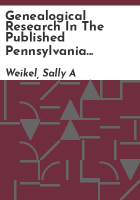 Genealogical_research_in_the_published_Pennsylvania_archives